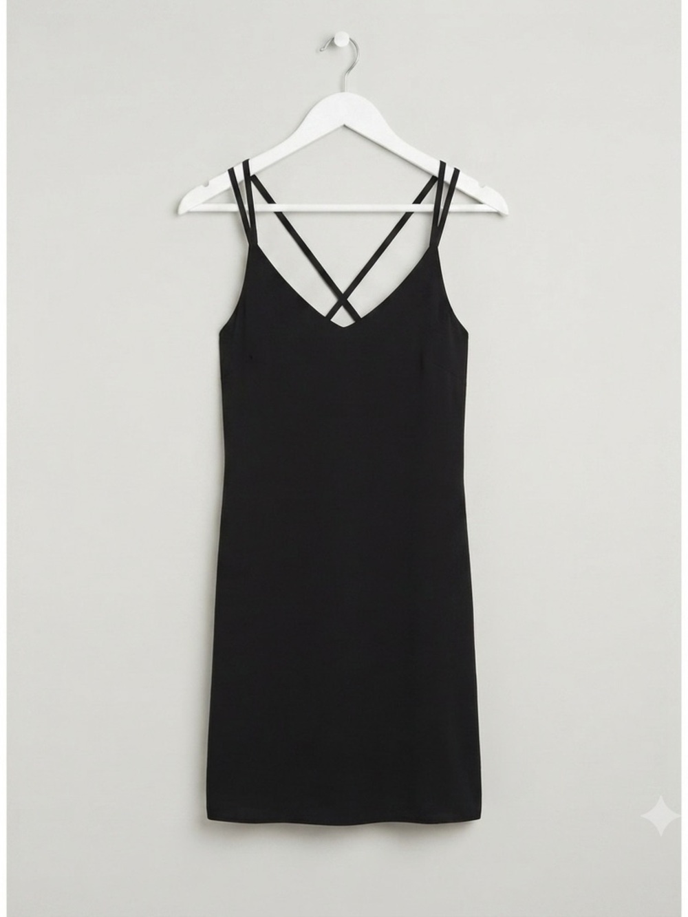 Pink Republic Black little black dress size XS. Lined. Strappy back